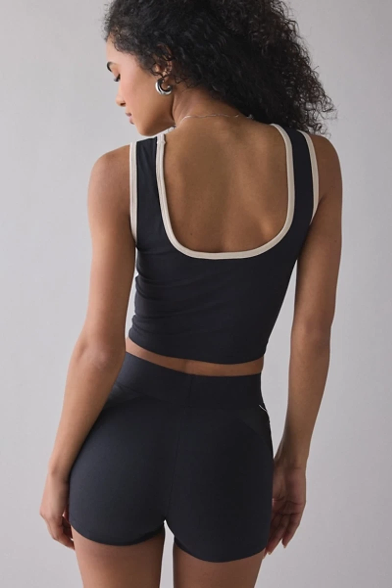 adidas Stadium Scoop Neck Cropped Tank Top