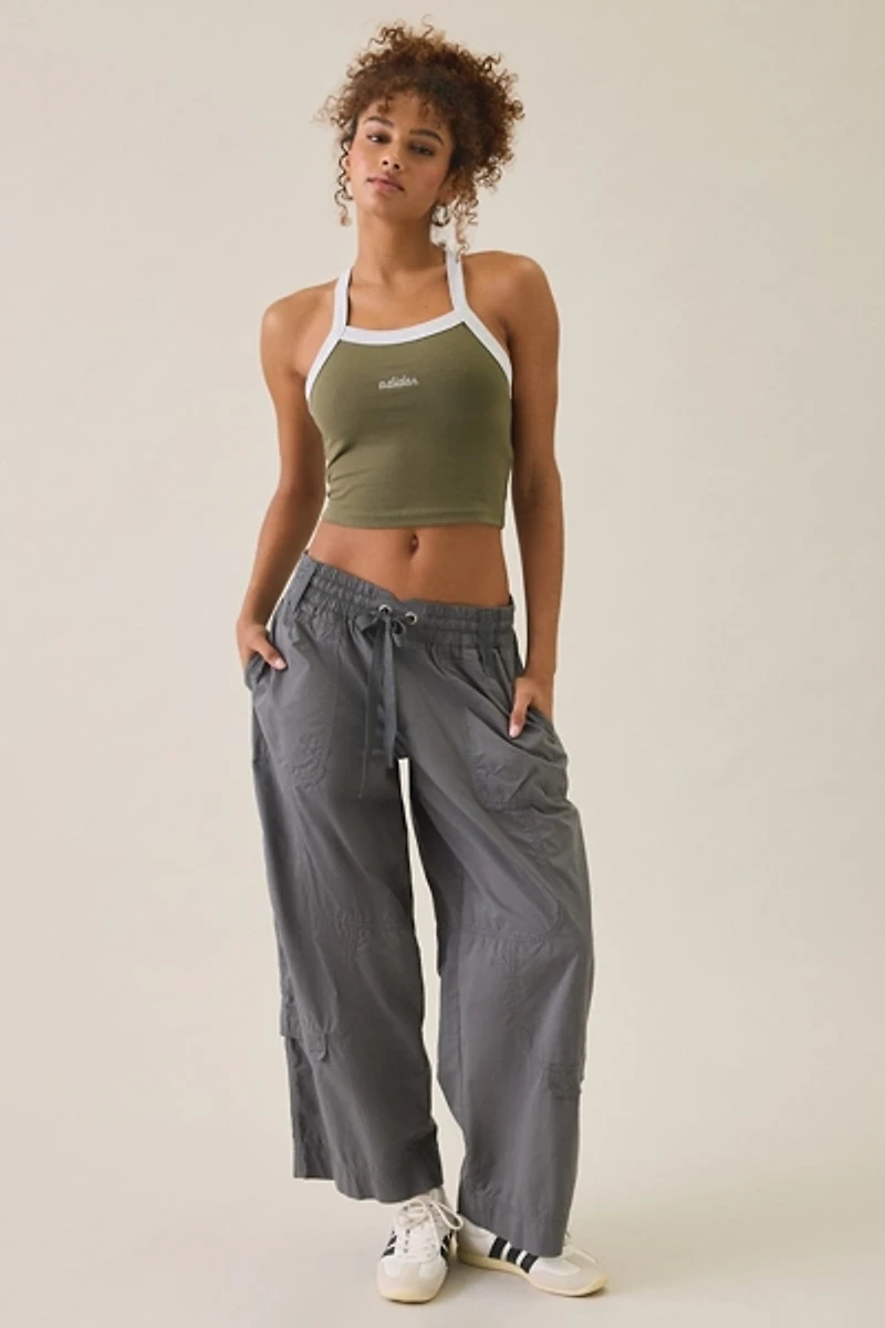 adidas Color Pop Cropped Racerback Tank Top
