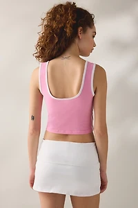 adidas Stadium Scoop Neck Cropped Tank Top