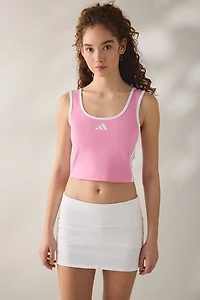 adidas Stadium Scoop Neck Cropped Tank Top