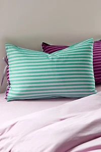 Striped Patterned Dual-Sided Sham Set