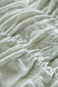 Velvet Cinched Duvet Cover