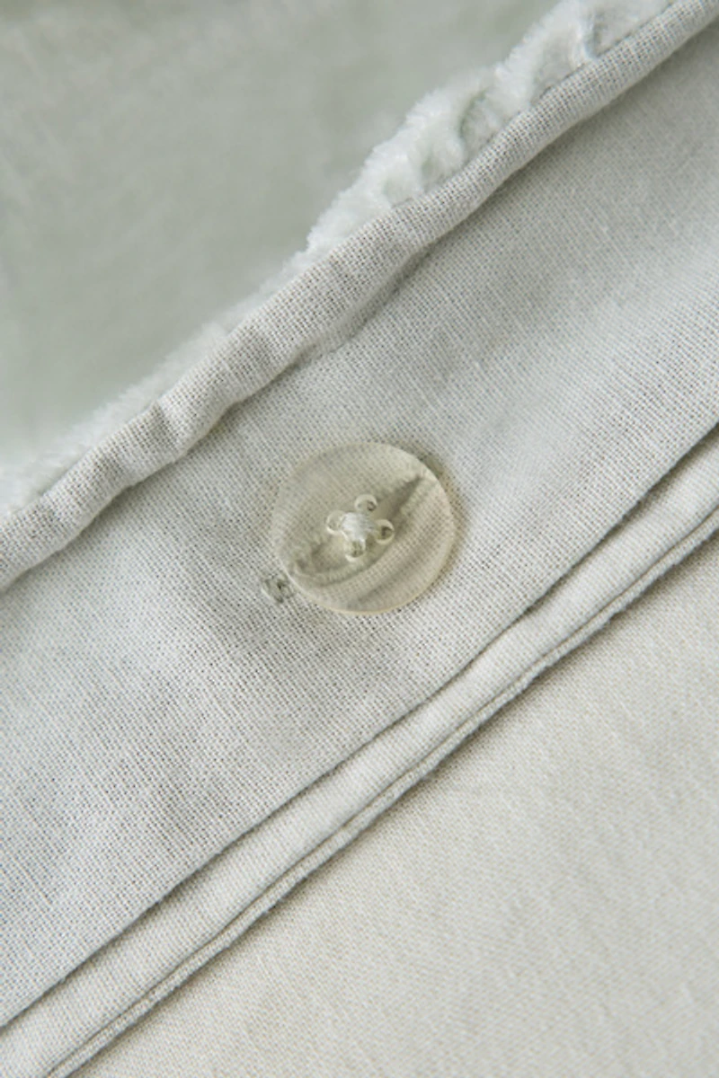 Velvet Cinched Duvet Cover