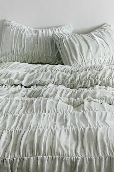 Velvet Cinched Duvet Cover