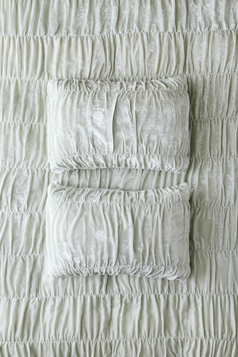 Velvet Cinched Sham Set