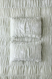 Velvet Cinched Sham Set