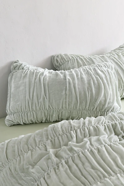 Velvet Cinched Sham Set