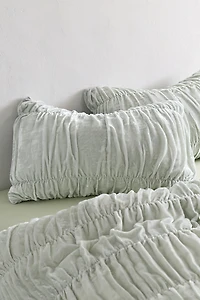 Velvet Cinched Sham Set