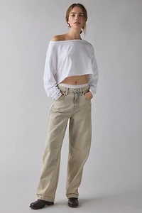 Out From Under On The Move Off-Shoulder Long Sleeve Tee