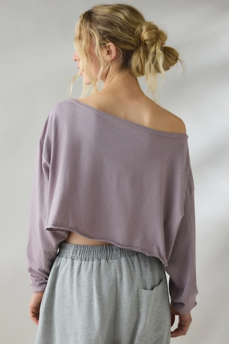 Out From Under On The Move Off-Shoulder Long Sleeve Tee