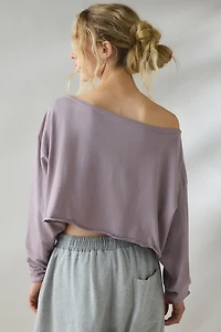 Out From Under On The Move Off-Shoulder Long Sleeve Tee
