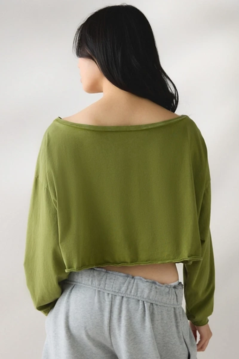 Out From Under On The Move Off-Shoulder Long Sleeve Tee