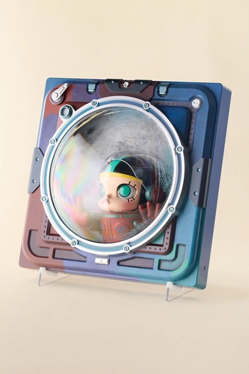 POP MART Mega Space Molly Hello Moon 3D Painting Figure Wall Art