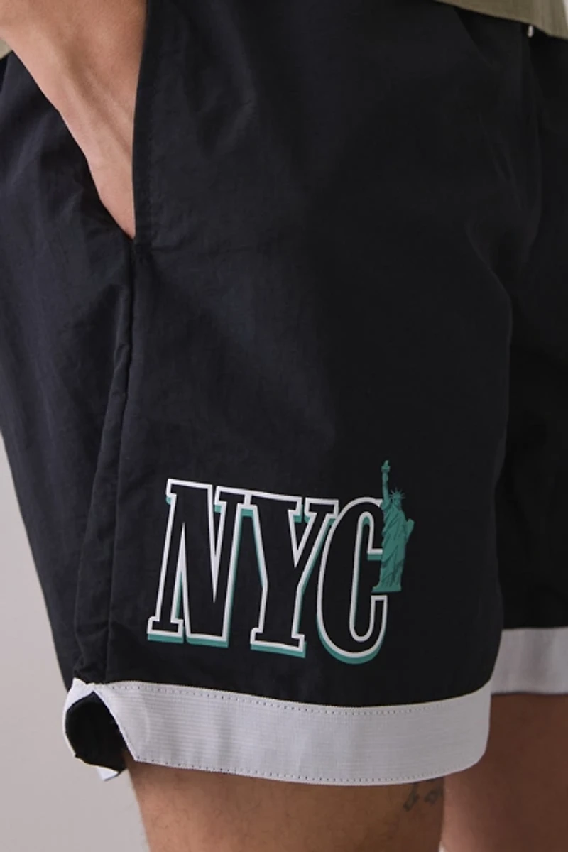 Mitchell & Ness MLB The City New York Yankees Nylon Shorts