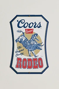 Coors Rodeo Metal Wall Sign