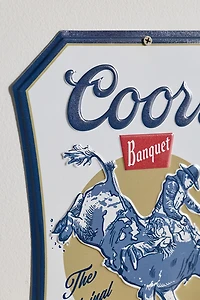 Coors Rodeo Metal Wall Sign