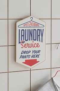 Laundry Service Wood Wall Sign