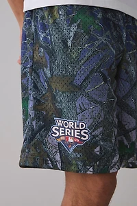 Mitchell & Ness Quiet Blaze MLB New York Yankees Logo Camo Shorts
