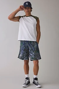 Mitchell & Ness Quiet Blaze MLB New York Yankees Logo Camo Shorts