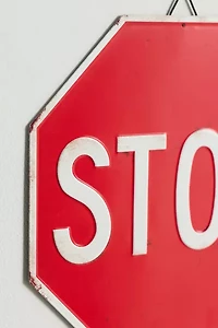 Stop Sign Tin Wall Sign