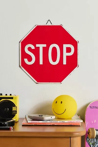 Stop Sign Tin Wall Sign