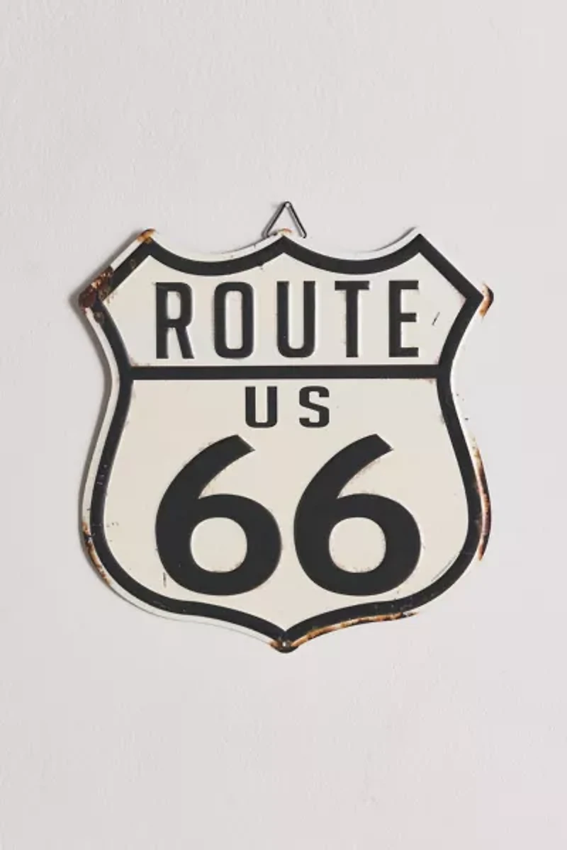 Route 66 Tin Wall Sign