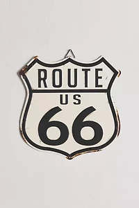 Route 66 Tin Wall Sign