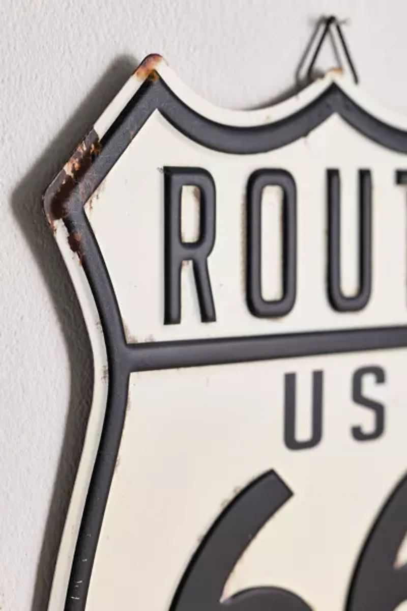 Route 66 Tin Wall Sign