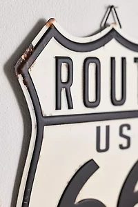 Route 66 Tin Wall Sign