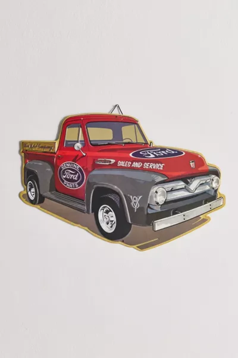 Ford Truck Embossed Tin Wall Sign