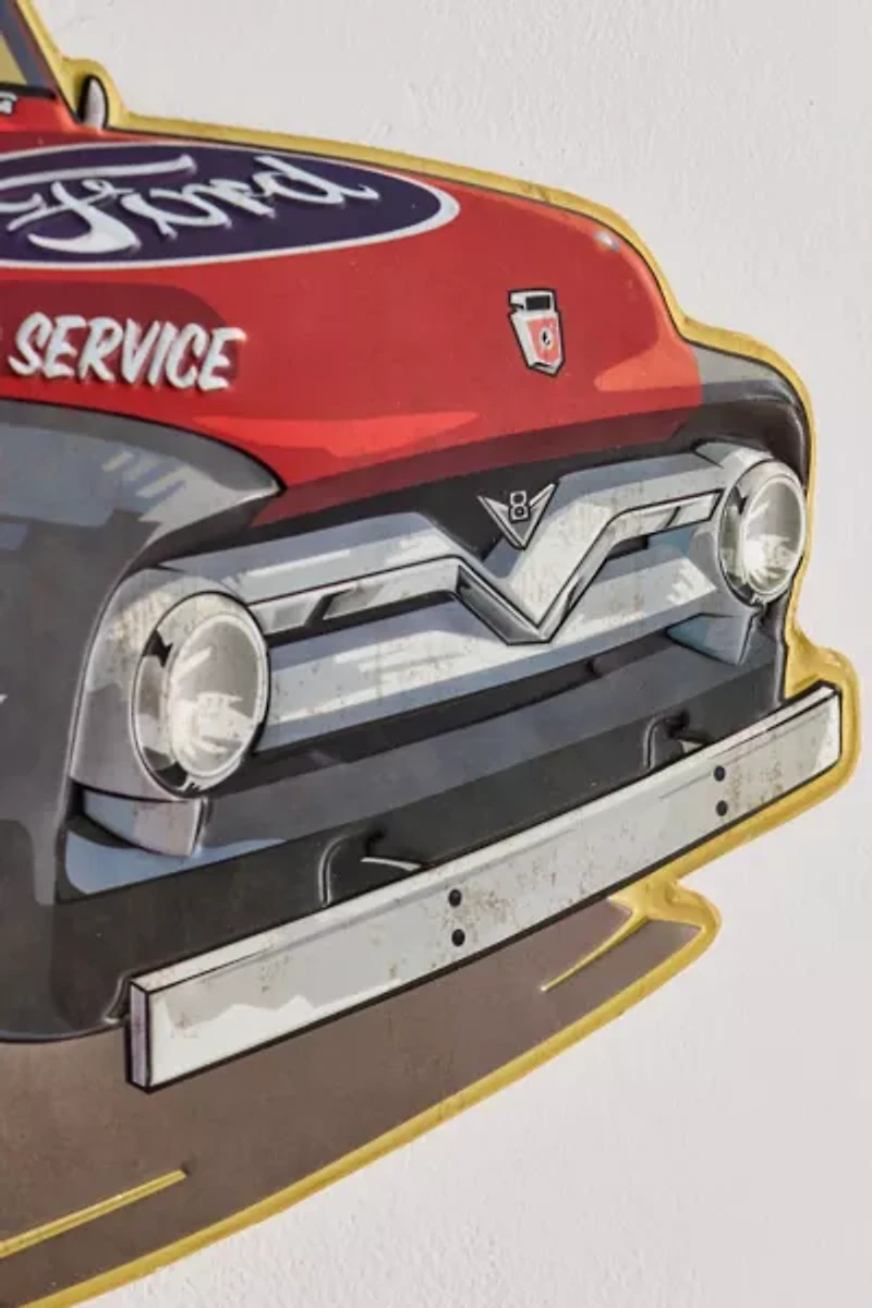 Ford Truck Embossed Tin Wall Sign