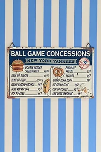 MLB New York Yankees Concession Metal Wall Sign