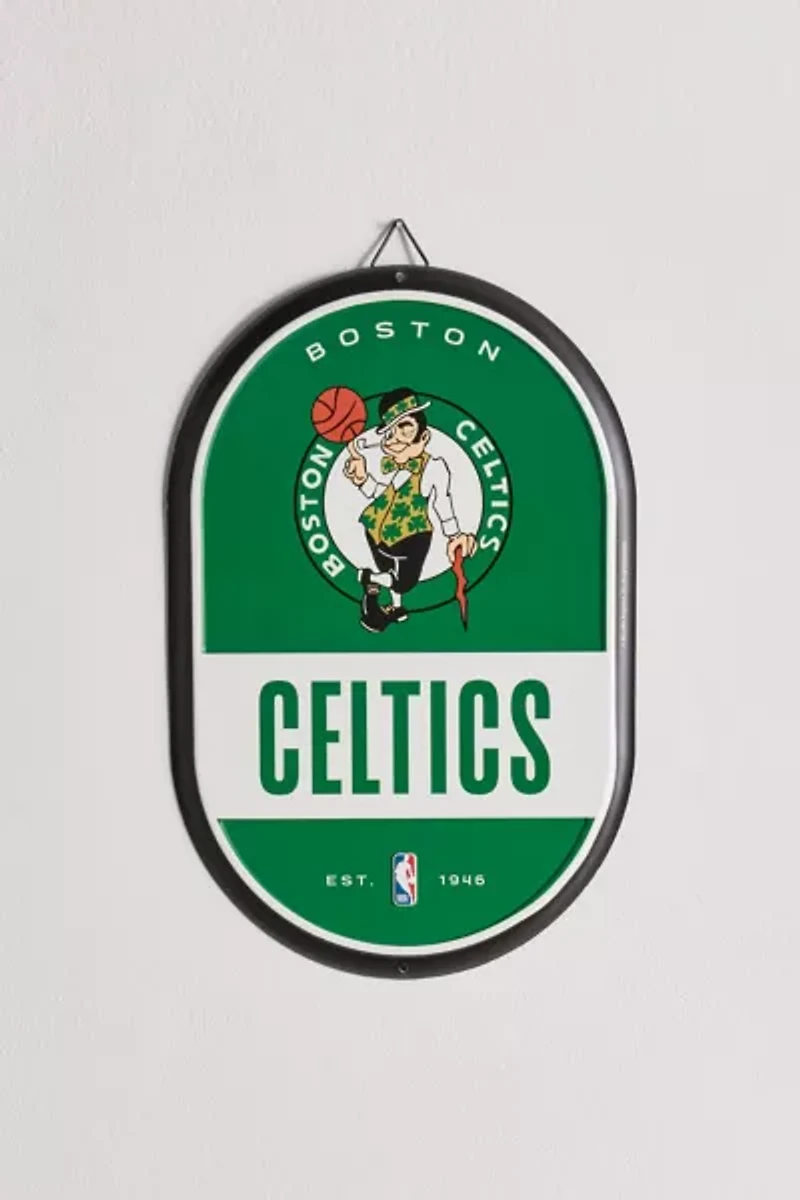 NBA Boston Celtics Tin Pill Wall Sign