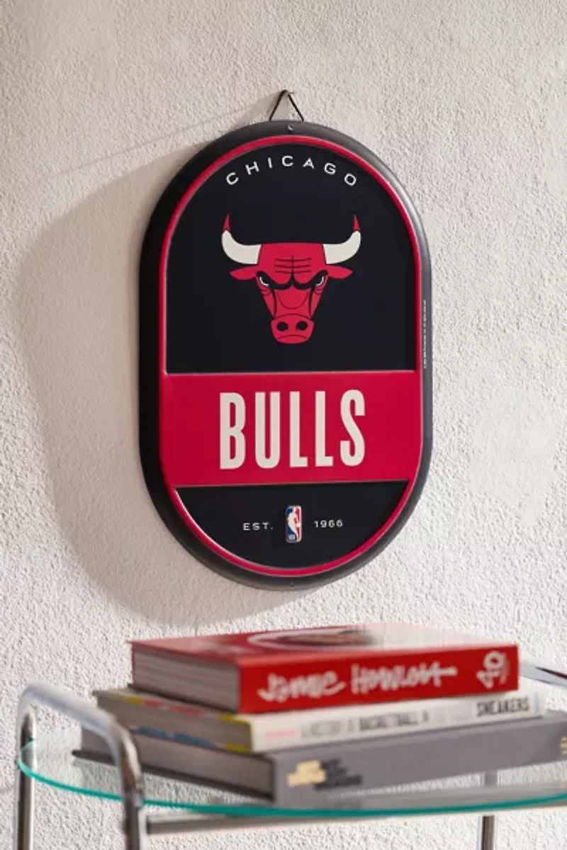 NBA Chicago Bulls Tin Pill Wall Sign