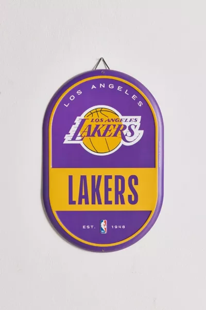 NBA Los Angeles Lakers Tin Pill Wall Sign