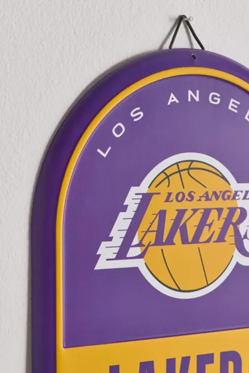 NBA Los Angeles Lakers Tin Pill Wall Sign