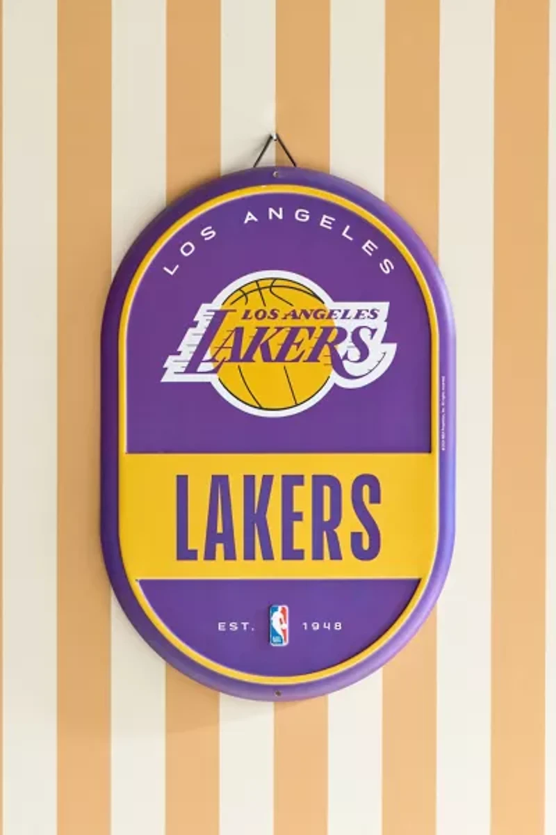 NBA Los Angeles Lakers Tin Pill Wall Sign