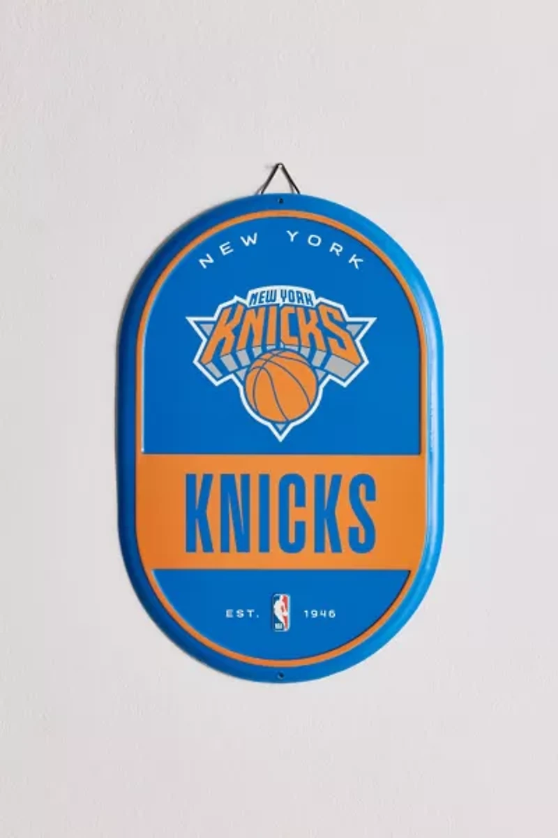 NBA New York Knicks Tin Pill Wall Sign
