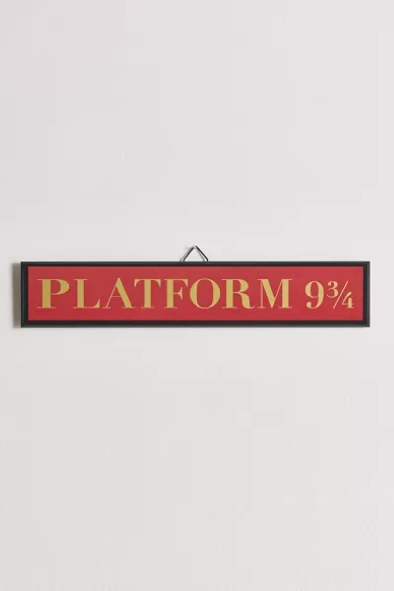 Harry Potter Platform 9¾ Wood Wall Sign