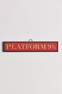 Harry Potter Platform 9¾ Wood Wall Sign