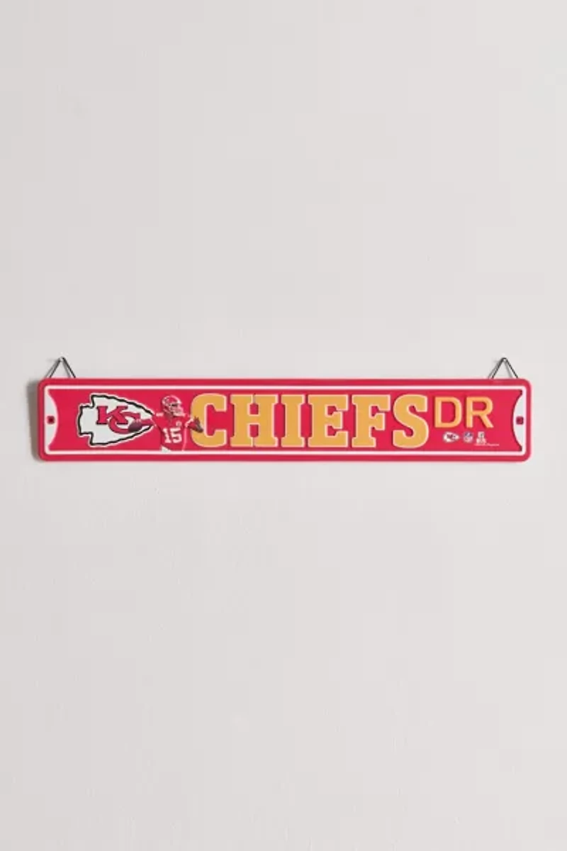 NFL Kansas City Chiefs Dr. Metal Street Sign