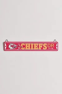NFL Kansas City Chiefs Dr. Metal Street Sign