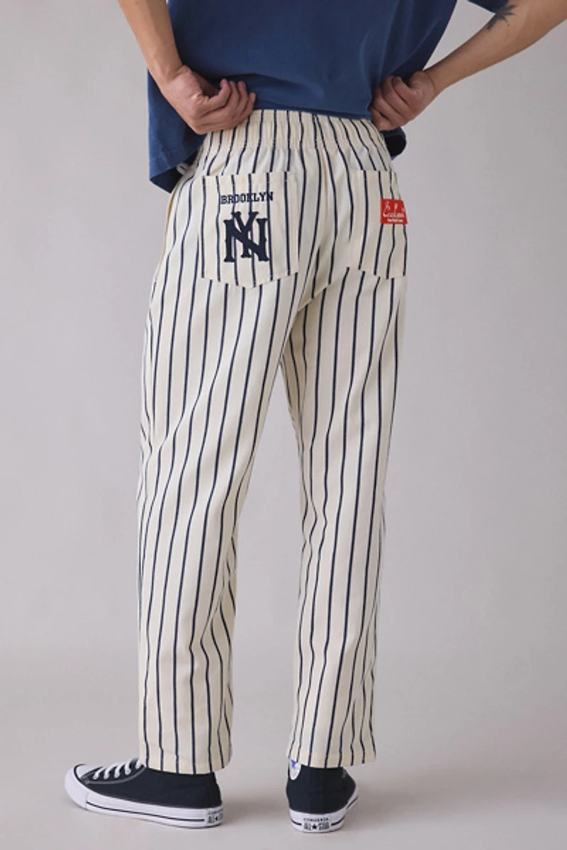 Cookman NLBM Brooklyn Eagles Striped Chef Pants