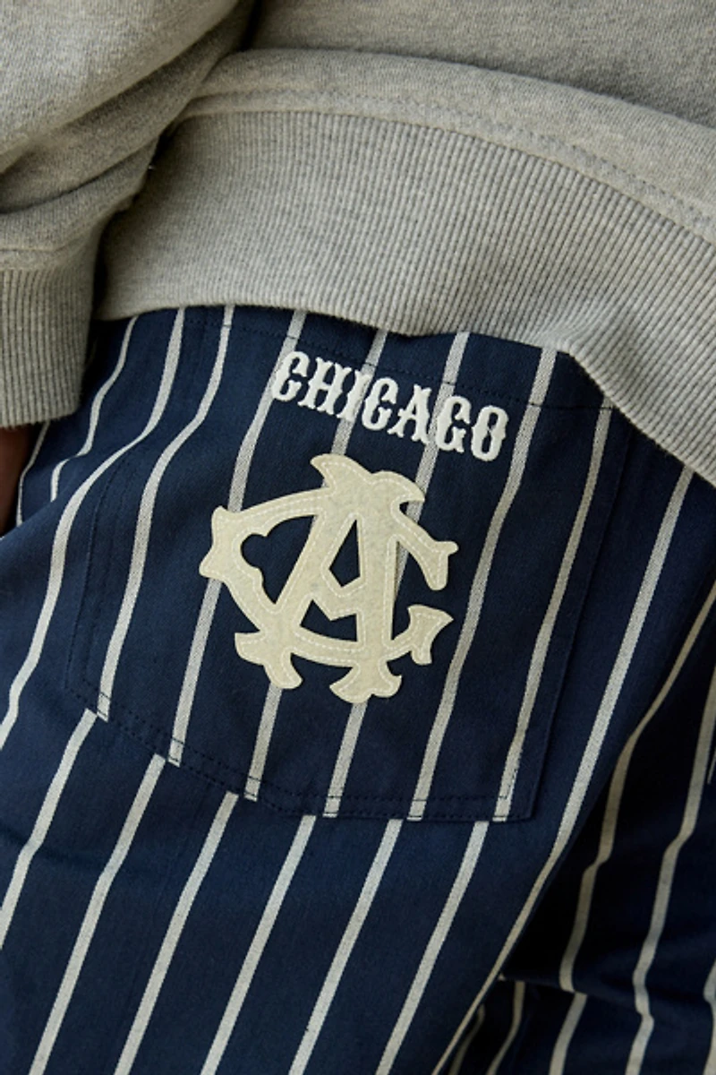 Cookman NLBM Chicago American Giants Pinstripe Semiwide Chef Pants