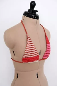 MARVES new york Upcycled Crochet Bikini Top No. 25