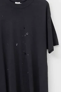 Vintage Y2K Heavily Distressed Blank Black Painters T-Shirt