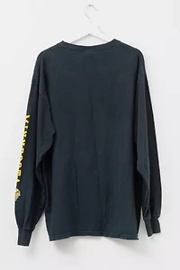 Vintage Y2K Minnesota Vikings NFL Black Graphic Long Sleeve T-Shirt
