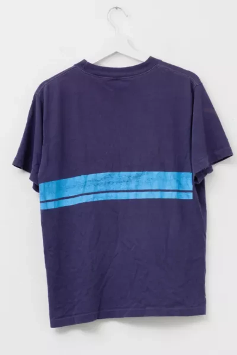 Vintage 1970s University of Washington Huskies Distressed Blue Cotton Graphic T-Shirt Made in USA