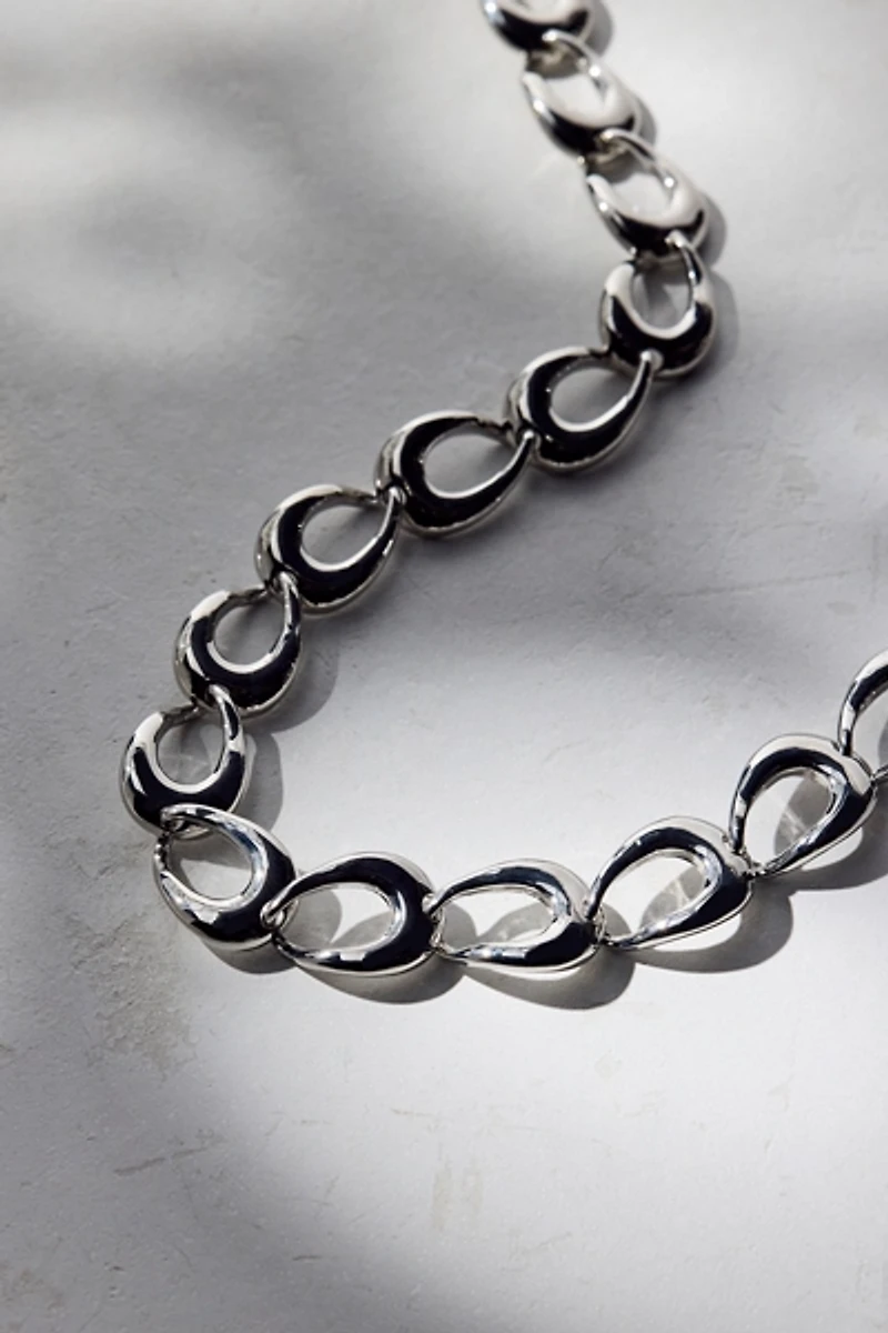Geo Oval Chain Necklace