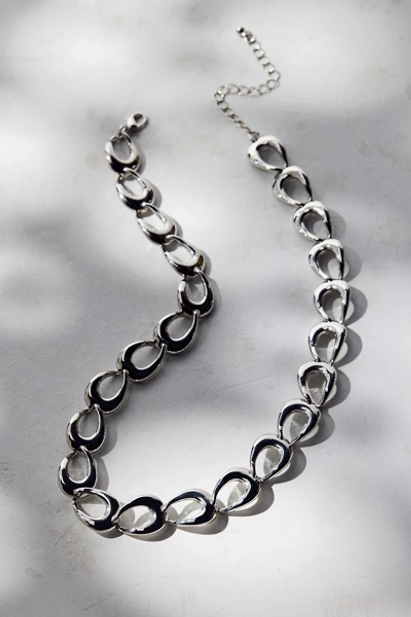 Geo Oval Chain Necklace